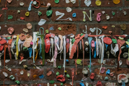 The Gum Wall in Market Theatre