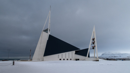 A modern church in Ólafsvík