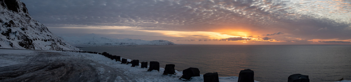 We took a time lapse of the sunset over the Atlantic from an empty car park near Ólafsvík