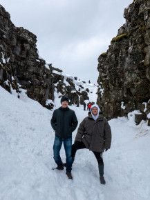 Þingvellir is a rift valley that marks the boundary between North American and Eurasian tectonic plates